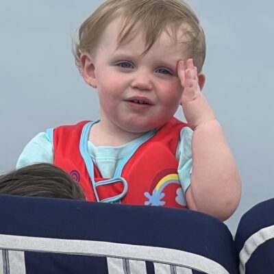 Child on a yacht charter in charleston sc