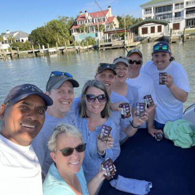 FRiendly get together on a boat charter in Charleston SC
