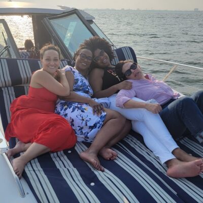 Custom cruise for work event on a boat in Charleston harbor